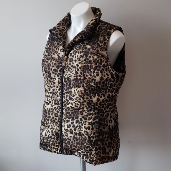 Cheetah leopard print vest NWOT - Picture 2 of 7